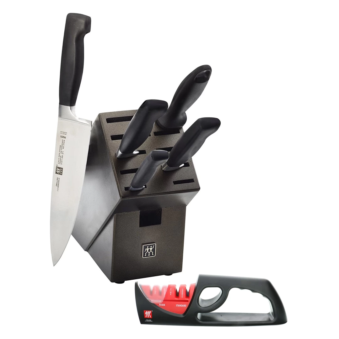 Zwilling Ensemble Couteaux, Bloc Et Affûteur Sept Pièces - Four Star 3 Zwilling Ensemble Couteaux, Bloc Et Affûteur Sept Pièces - Four Star