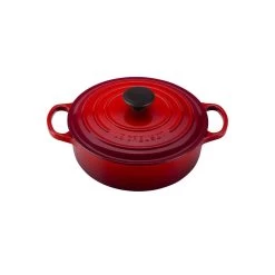 Le Creuset Cocotte Ronde Peu Profonde 6,2 L - Cerise