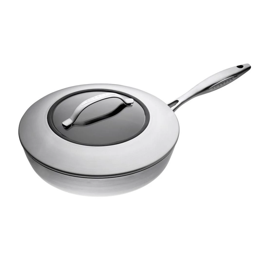Scanpan Sauteuse En Acier Inoxydable Avec Couvercle CTX 4,5 L 3 Scanpan Sauteuse En Acier Inoxydable Avec Couvercle CTX 4,5 L