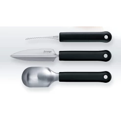 Triangle Ensemble De Trois Outils Pour Le Taillage De Citrouille