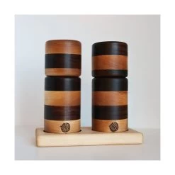 Ensemble Moulins 6" Avec Plateau – Merisier, Noyer