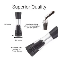 Cole & Mason Moulin à Poivre 7,5" En A/I - Derwent -Accueil - Ustensiles De Cuisine h59421gu 3