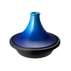Le Creuset Plat à Tajine En Fonte émaillée Et En Grès - Bleuet