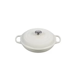 Le Creuset Braisière En Fonte émaillée Avec Couvercle 3,5 L - Blanc