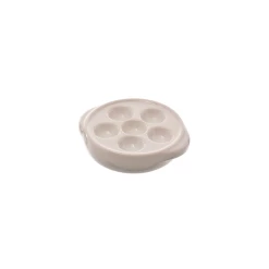 Assiette à Escargot En Grès - Blanc