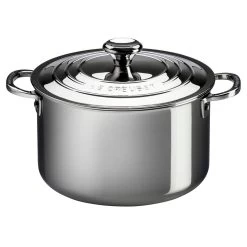 Le Creuset Faitout En Acier Inoxydable Avec Couvercle 6,6 L
