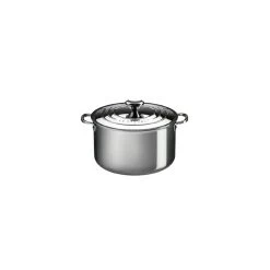 Le Creuset Faitout En Acier Inoxydable Avec Couvercle 10,2 L