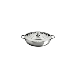 Le Creuset Braisière En Acier Inoxydable Avec Couvercle 4,8 L
