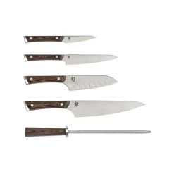 Ensemble Couteaux Et Bloc Six Pièces - Kanso